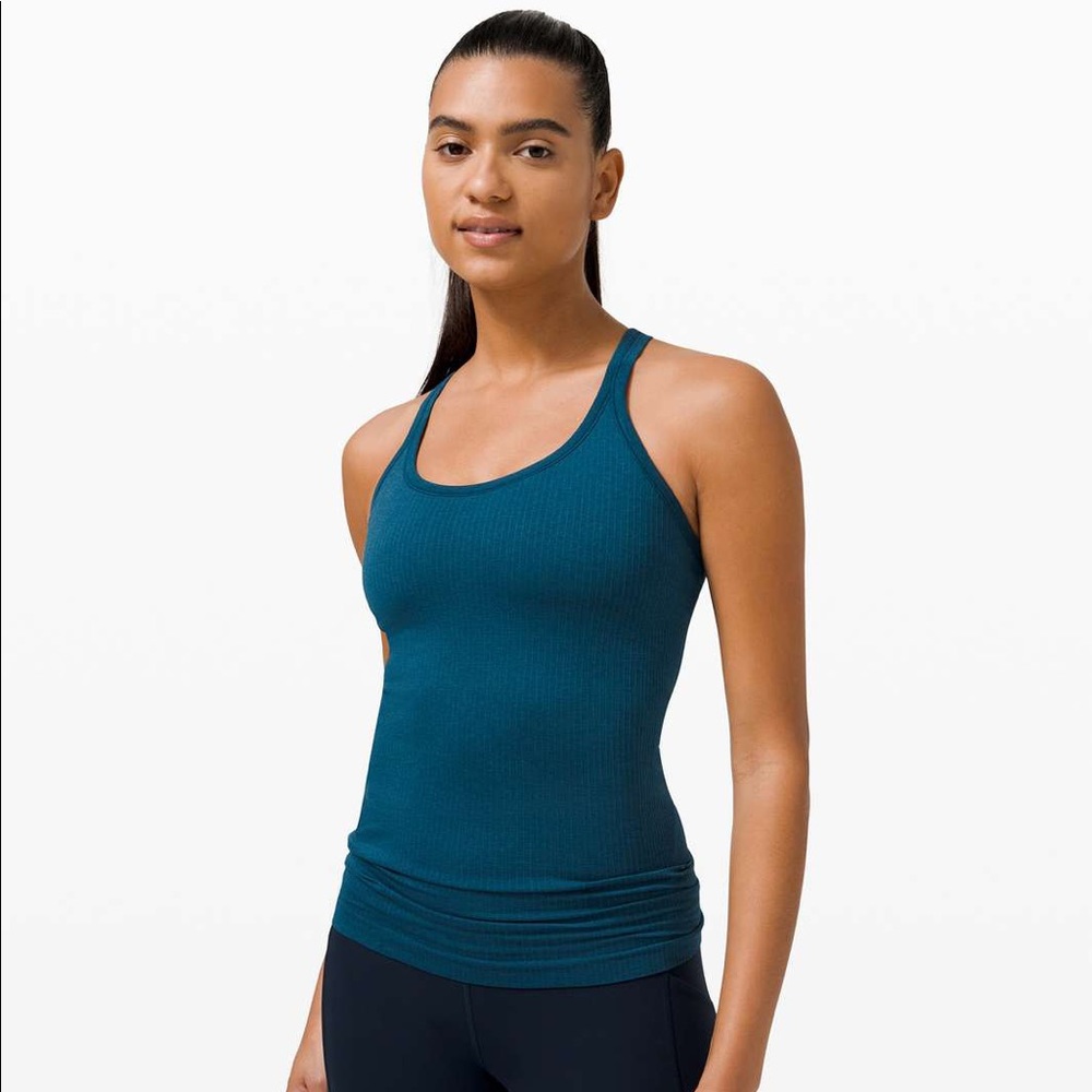 Lululemon Ebb to Street Tank Blue Borealis 8